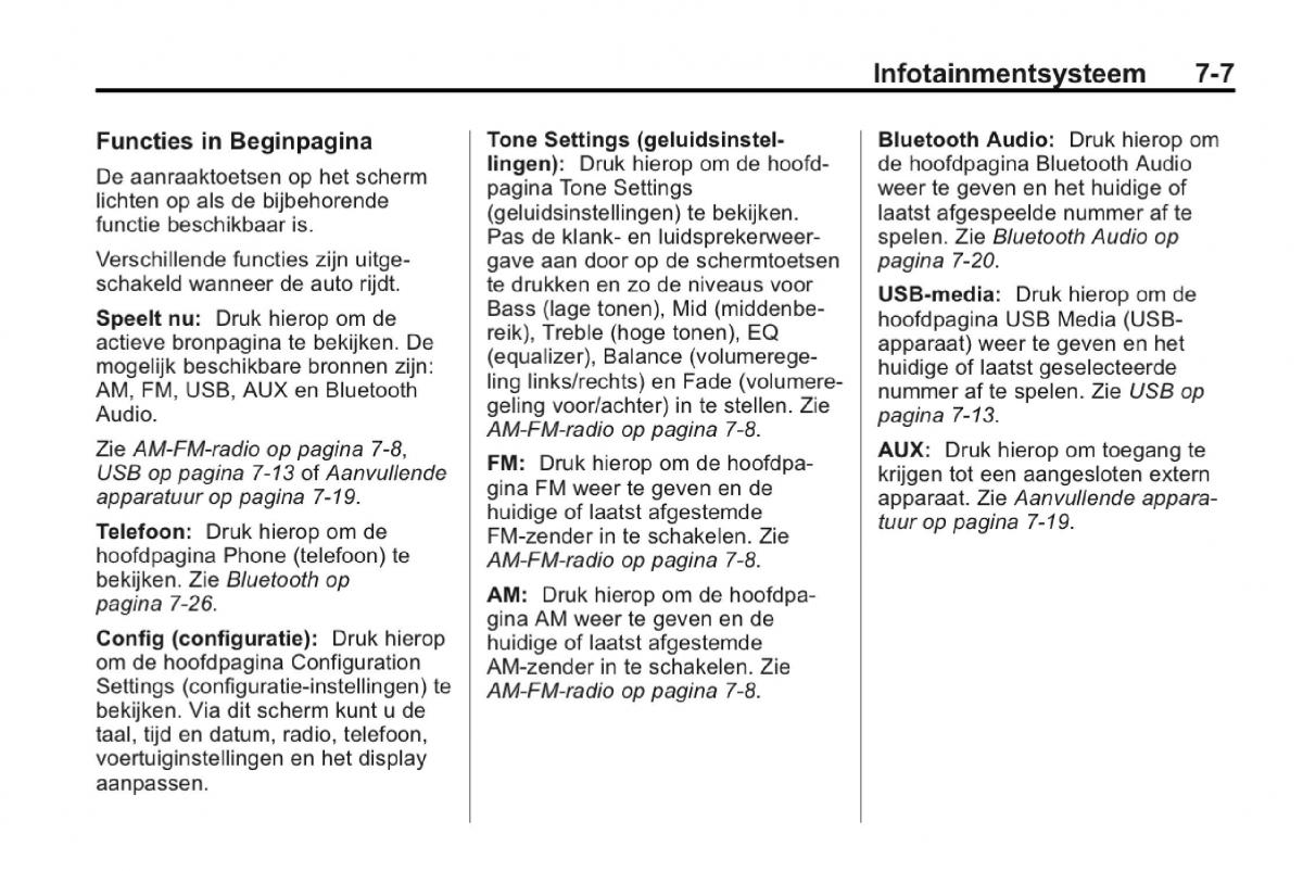 Chevrolet Camaro V 5 Bilens instruktionsbog / page 166