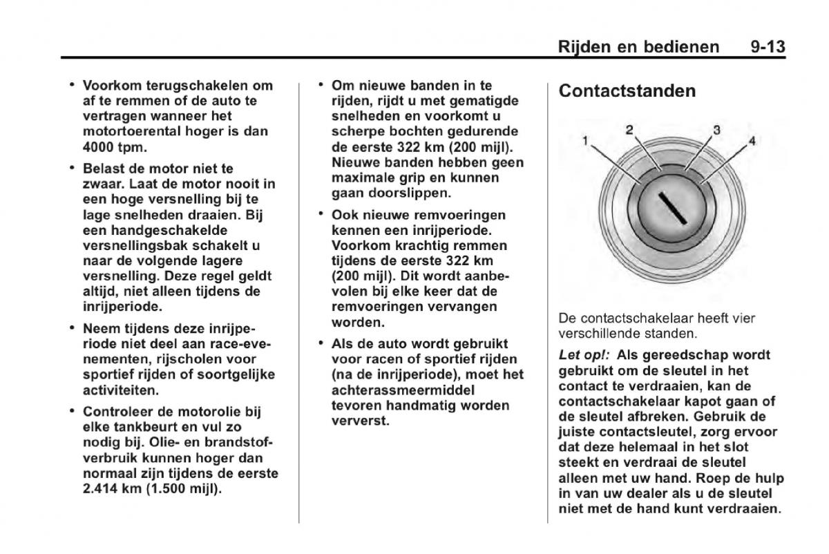 Chevrolet Camaro V 5 Bilens instruktionsbog / page 214