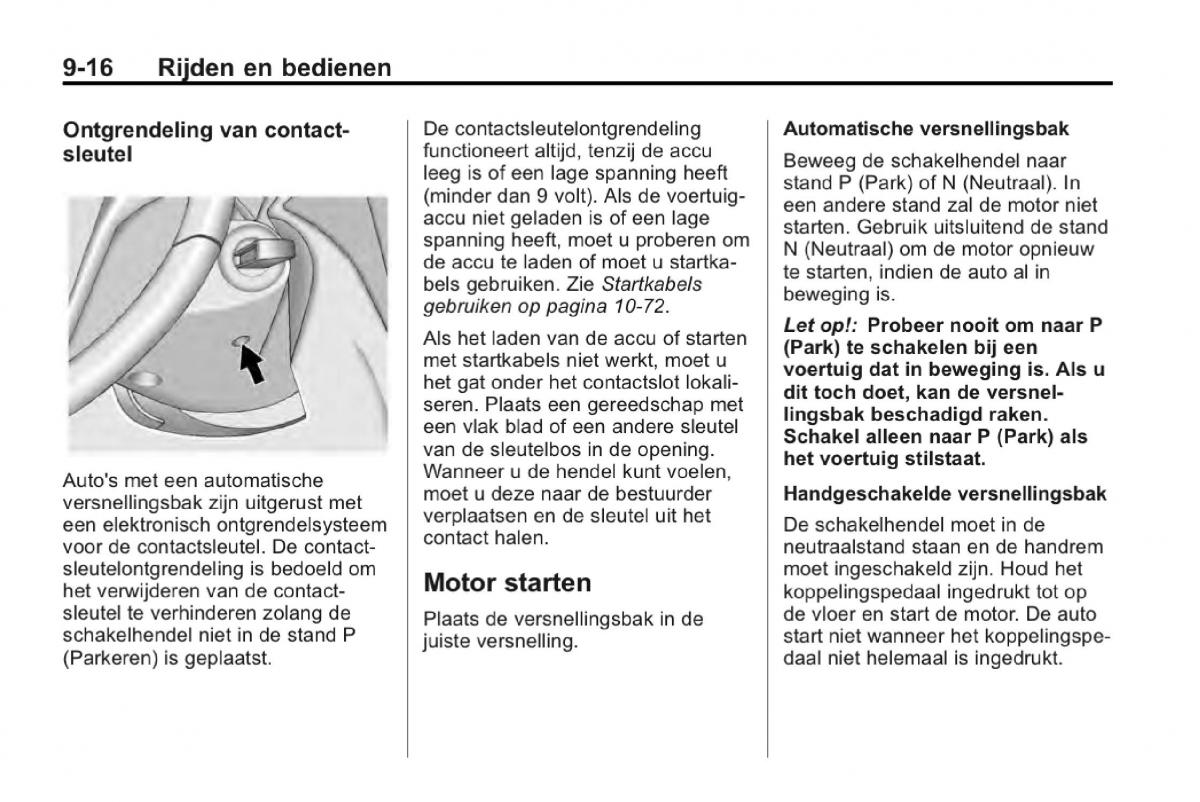 Chevrolet Camaro V 5 Bilens instruktionsbog / page 217