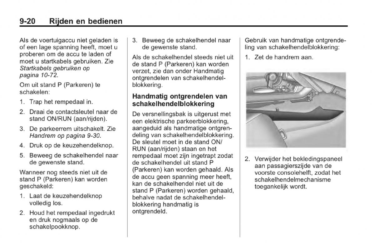 Chevrolet Camaro V 5 Bilens instruktionsbog / page 221