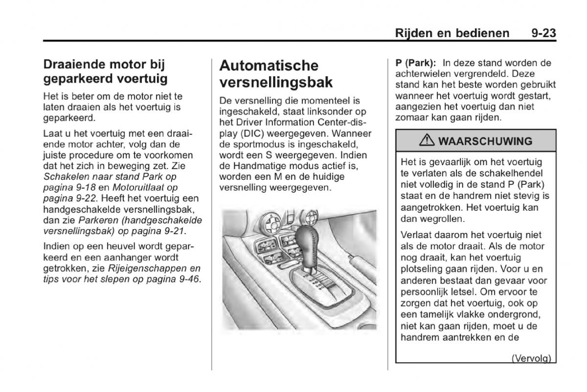 Chevrolet Camaro V 5 Bilens instruktionsbog / page 224