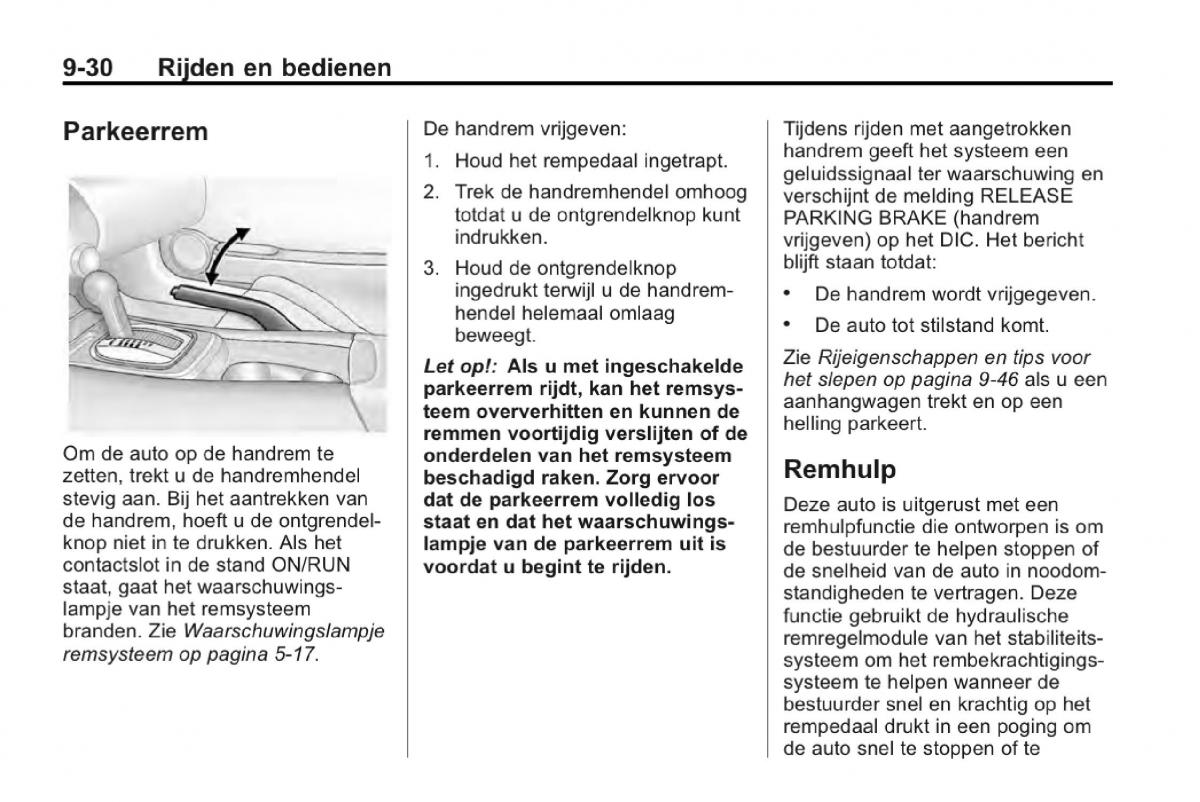 Chevrolet Camaro V 5 Bilens instruktionsbog / page 231