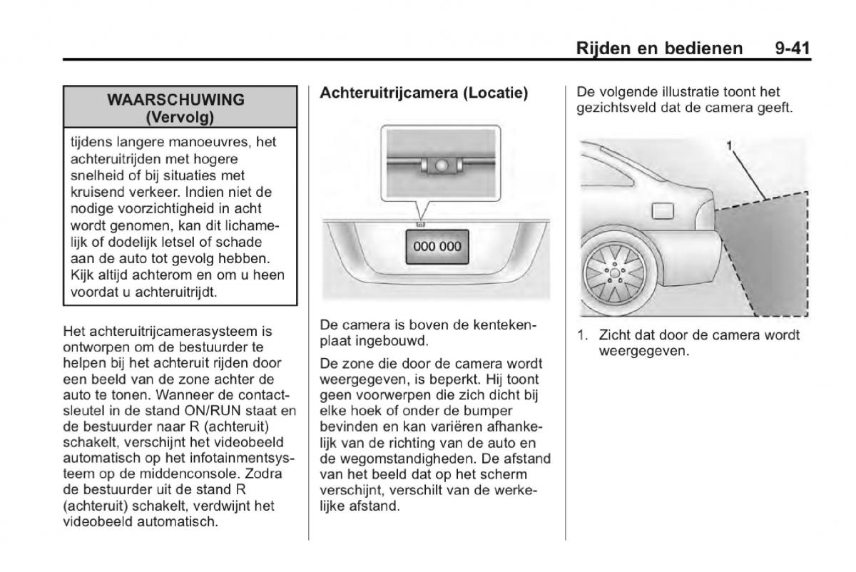 Chevrolet Camaro V 5 Bilens instruktionsbog / page 242