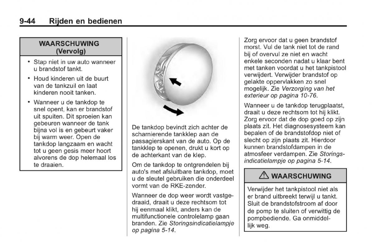 Chevrolet Camaro V 5 Bilens instruktionsbog / page 245