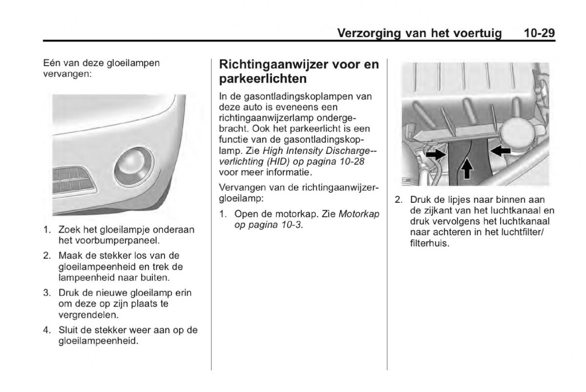 Chevrolet Camaro V 5 Bilens instruktionsbog / page 282