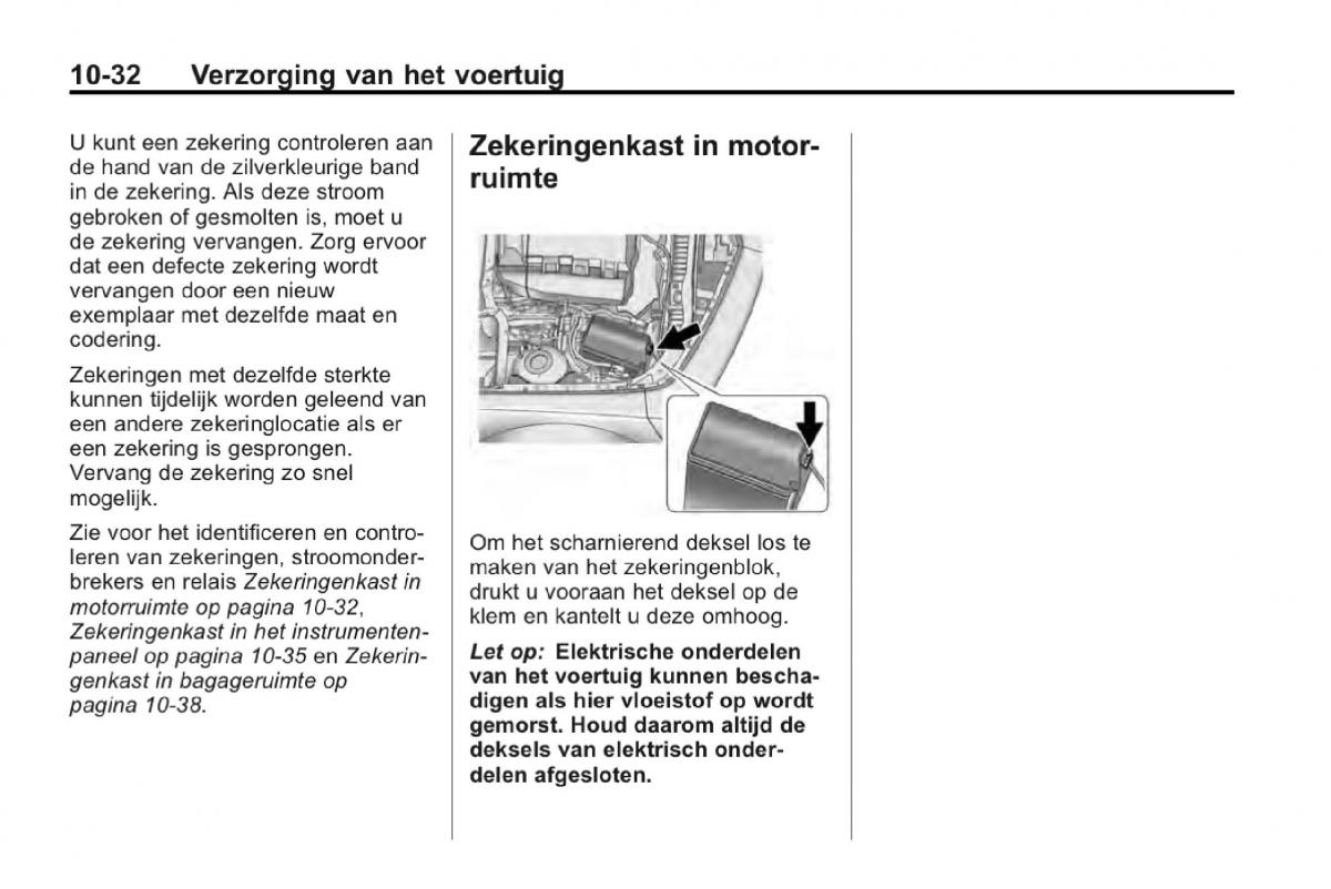 Chevrolet Camaro V 5 Bilens instruktionsbog / page 285