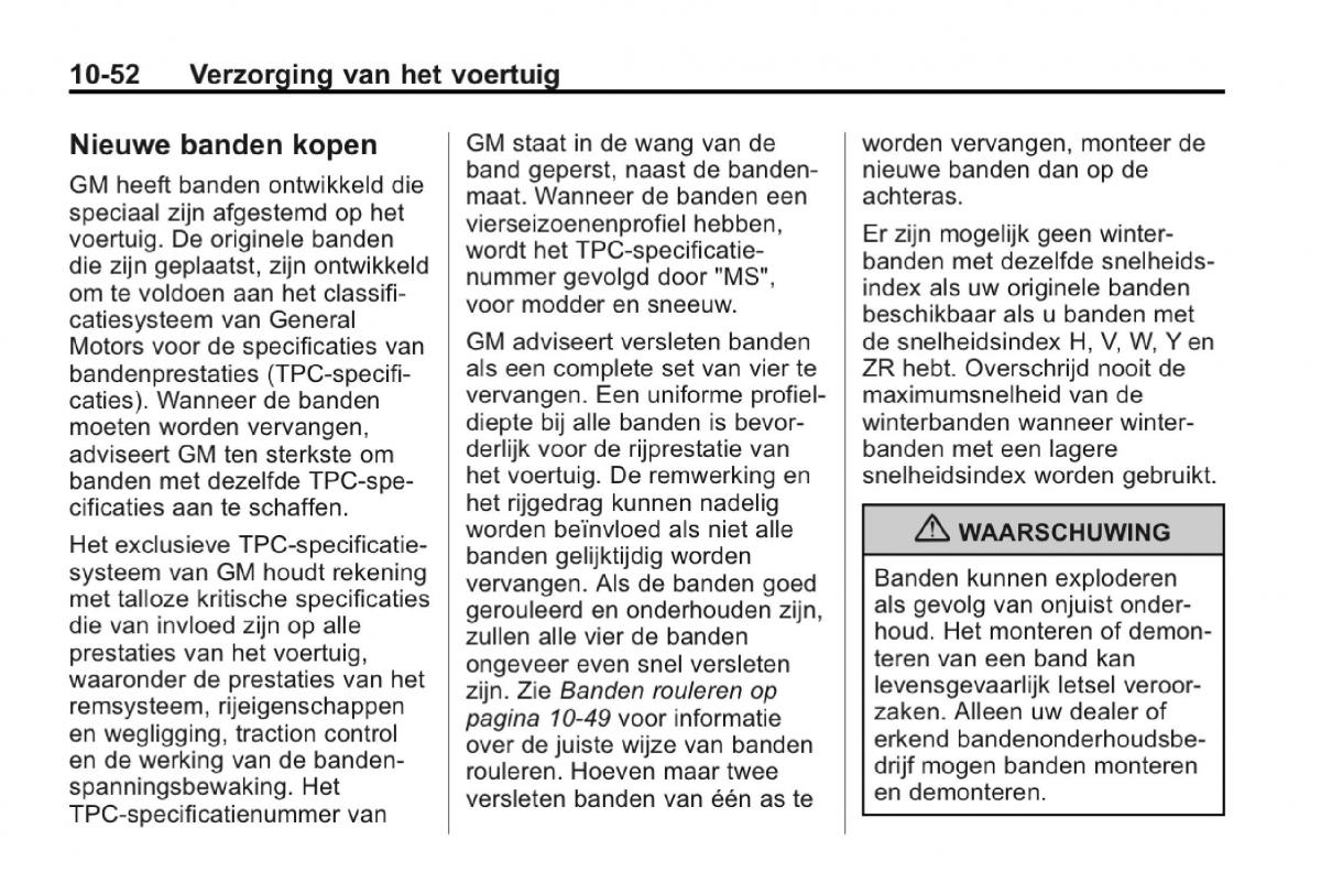 Chevrolet Camaro V 5 Bilens instruktionsbog / page 305