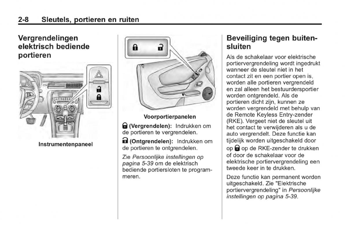 Chevrolet Camaro V 5 Bilens instruktionsbog / page 31