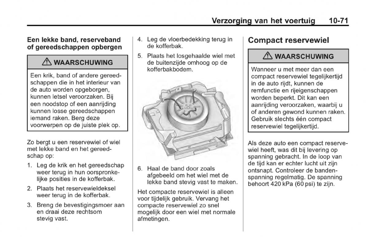 Chevrolet Camaro V 5 Bilens instruktionsbog / page 324