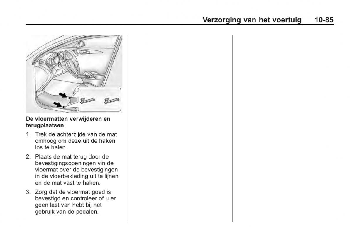 Chevrolet Camaro V 5 Bilens instruktionsbog / page 338