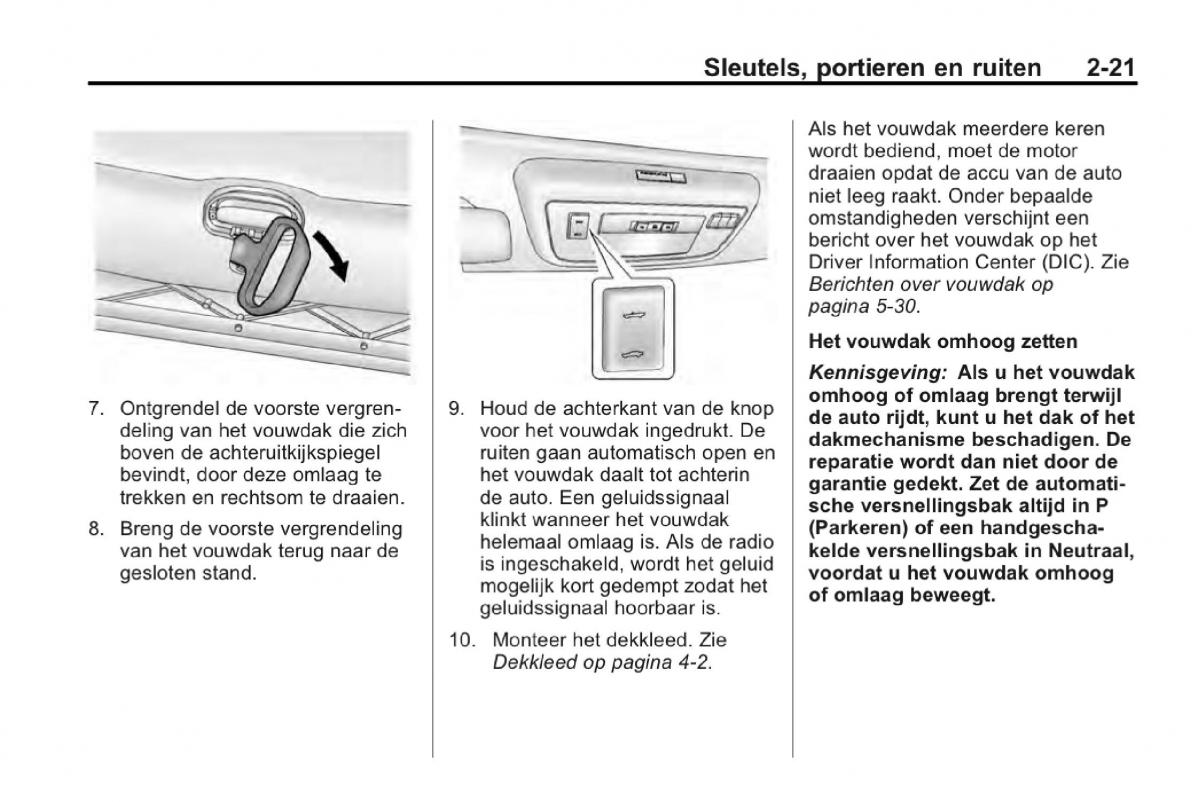 Chevrolet Camaro V 5 Bilens instruktionsbog / page 44