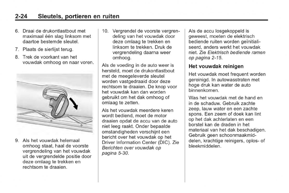 Chevrolet Camaro V 5 Bilens instruktionsbog / page 47