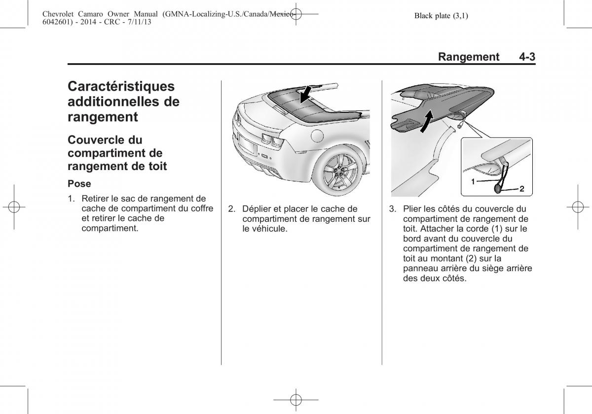 Chevrolet Camaro V 5 manuel du proprietaire / page 115