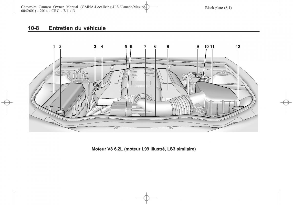 Chevrolet Camaro V 5 manuel du proprietaire / page 304