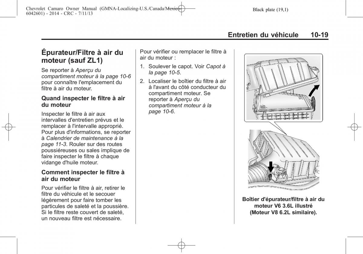 Chevrolet Camaro V 5 manuel du proprietaire / page 315