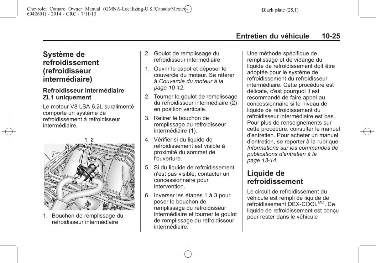 Chevrolet Camaro V 5 manuel du proprietaire / page 321