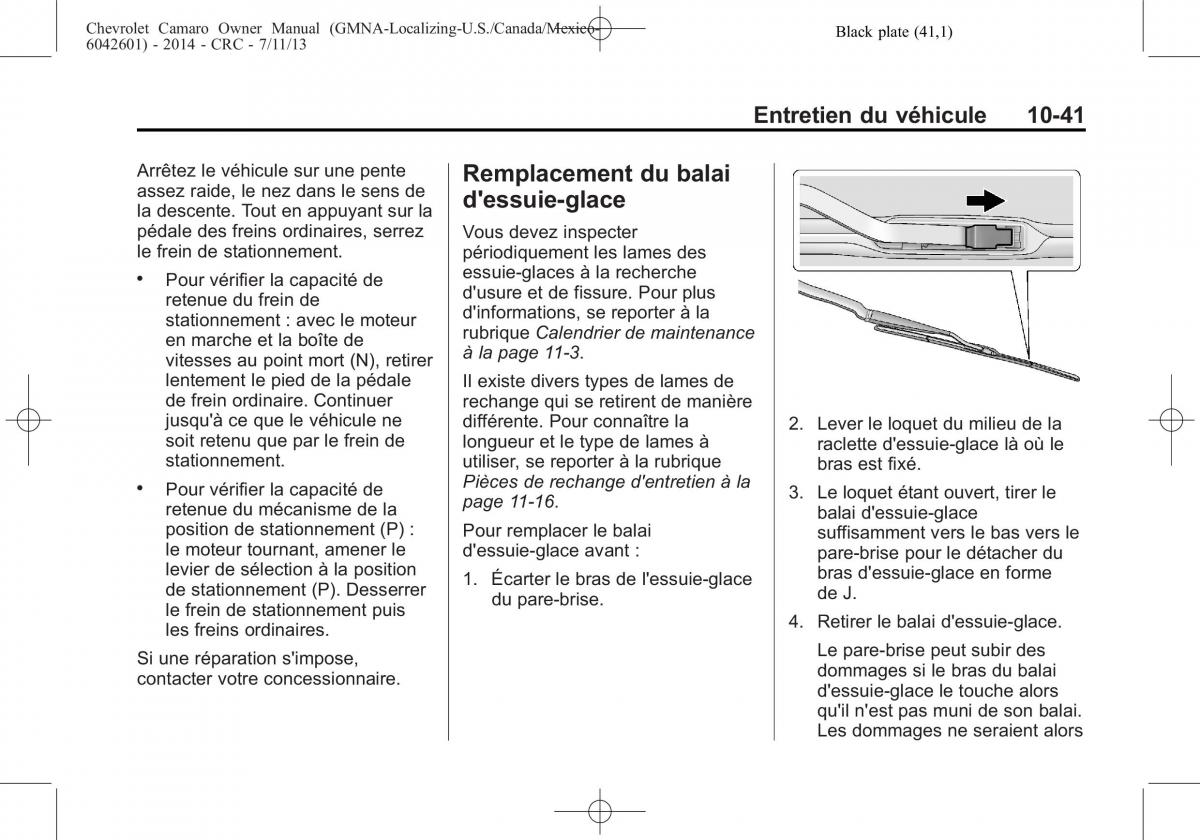 Chevrolet Camaro V 5 manuel du proprietaire / page 337