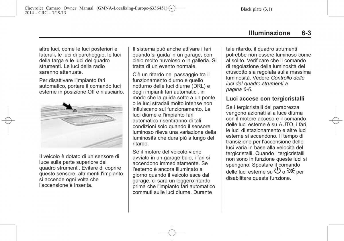 Chevrolet Camaro V 5 manuale del proprietario / page 151