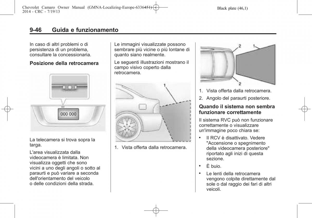 Chevrolet Camaro V 5 manuale del proprietario / page 208