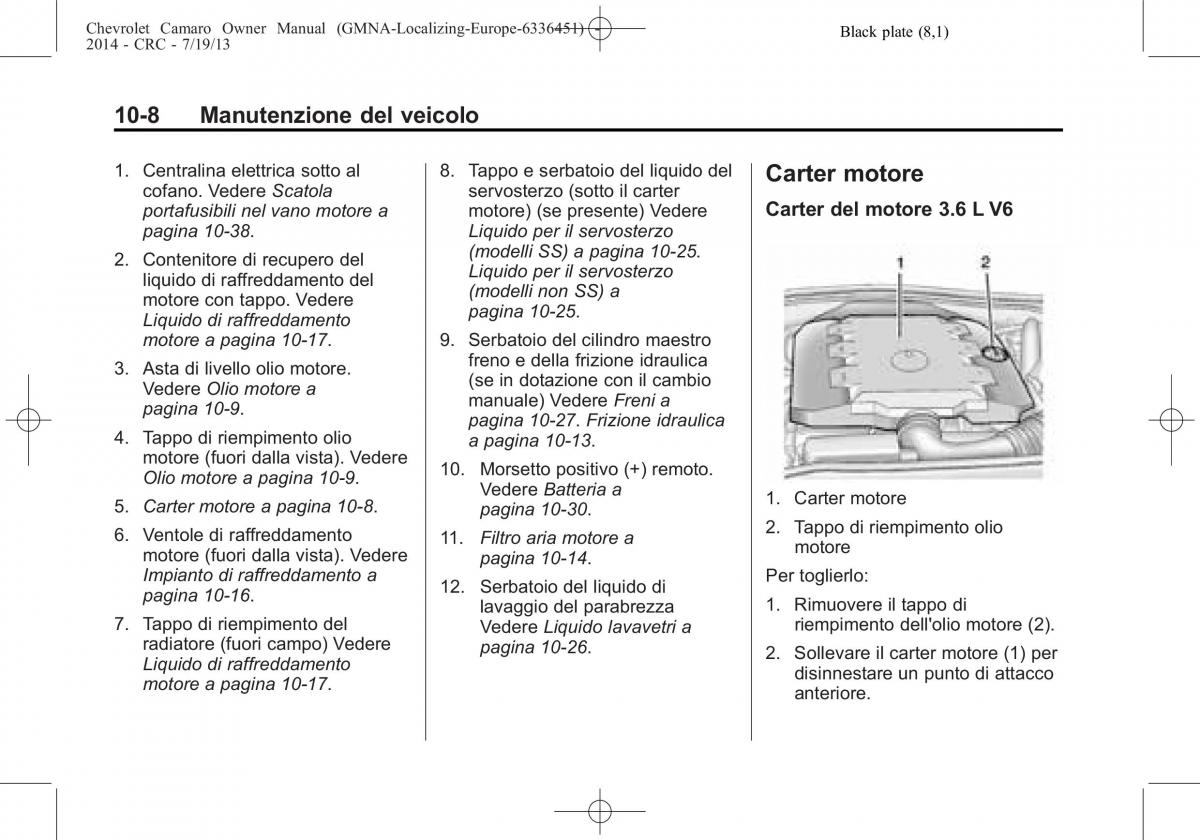 Chevrolet Camaro V 5 manuale del proprietario / page 228