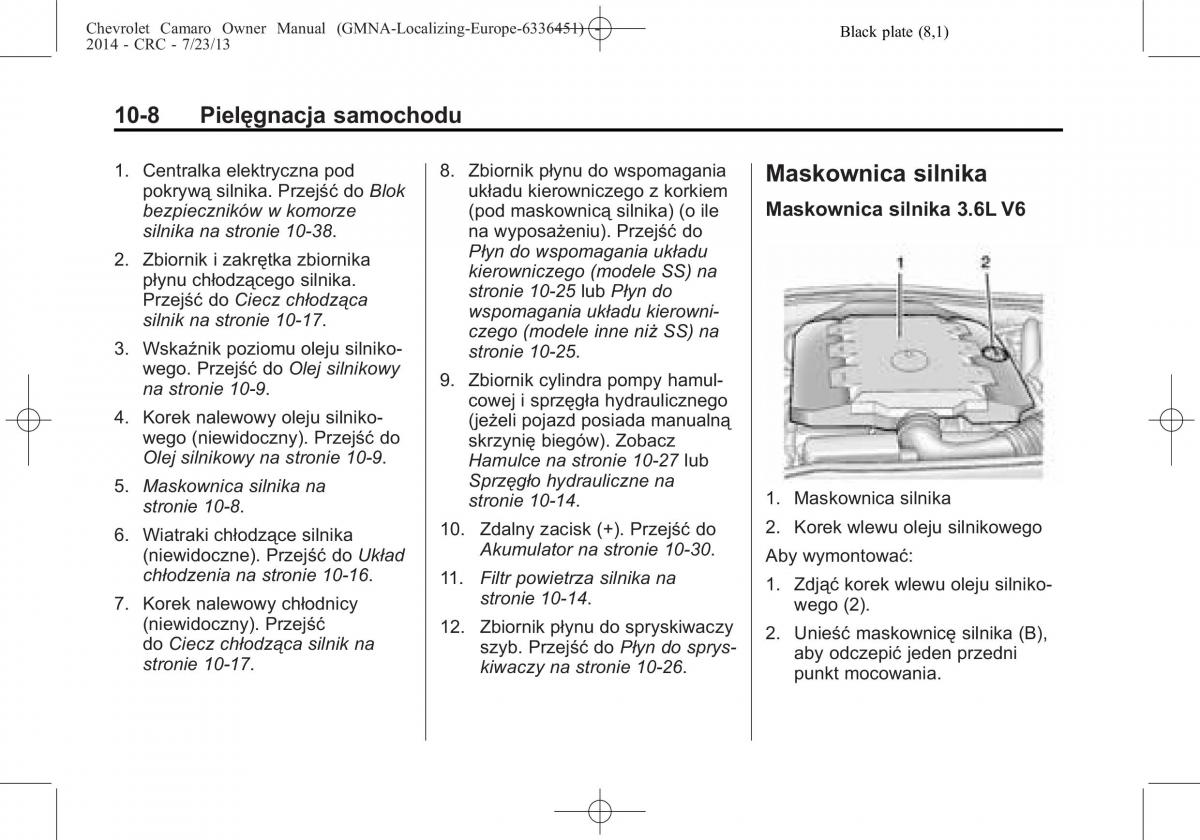 Chevrolet Camaro V 5 instrukcja obslugi / page 236