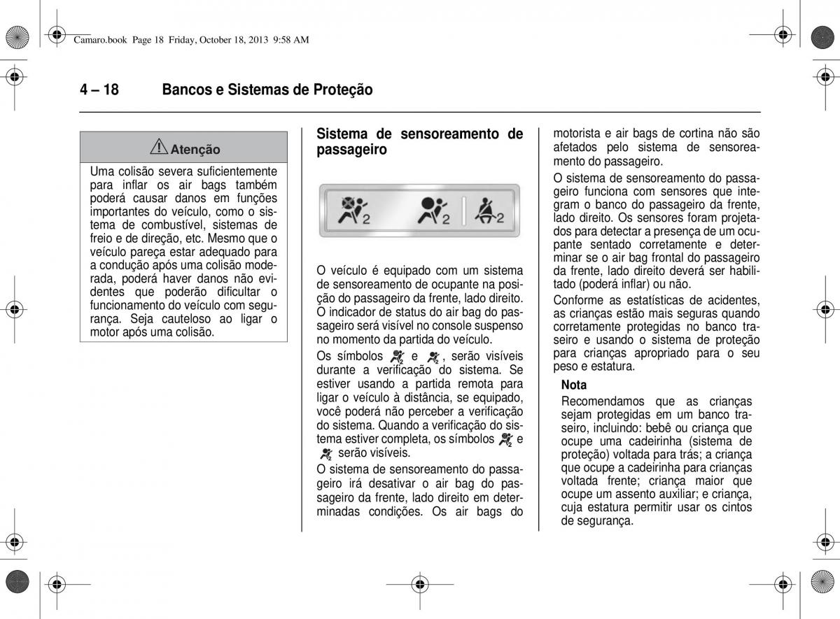 Chevrolet Camaro V 5 manual del propietario / page 68