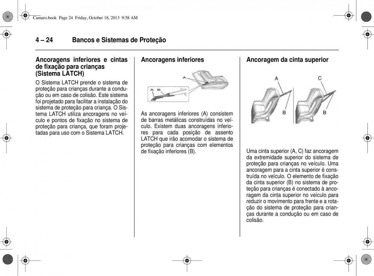 Chevrolet Camaro V 5 manual del propietario / page 74