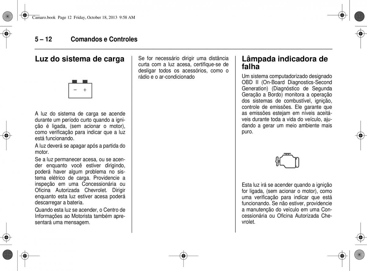 Chevrolet Camaro V 5 manual del propietario / page 88