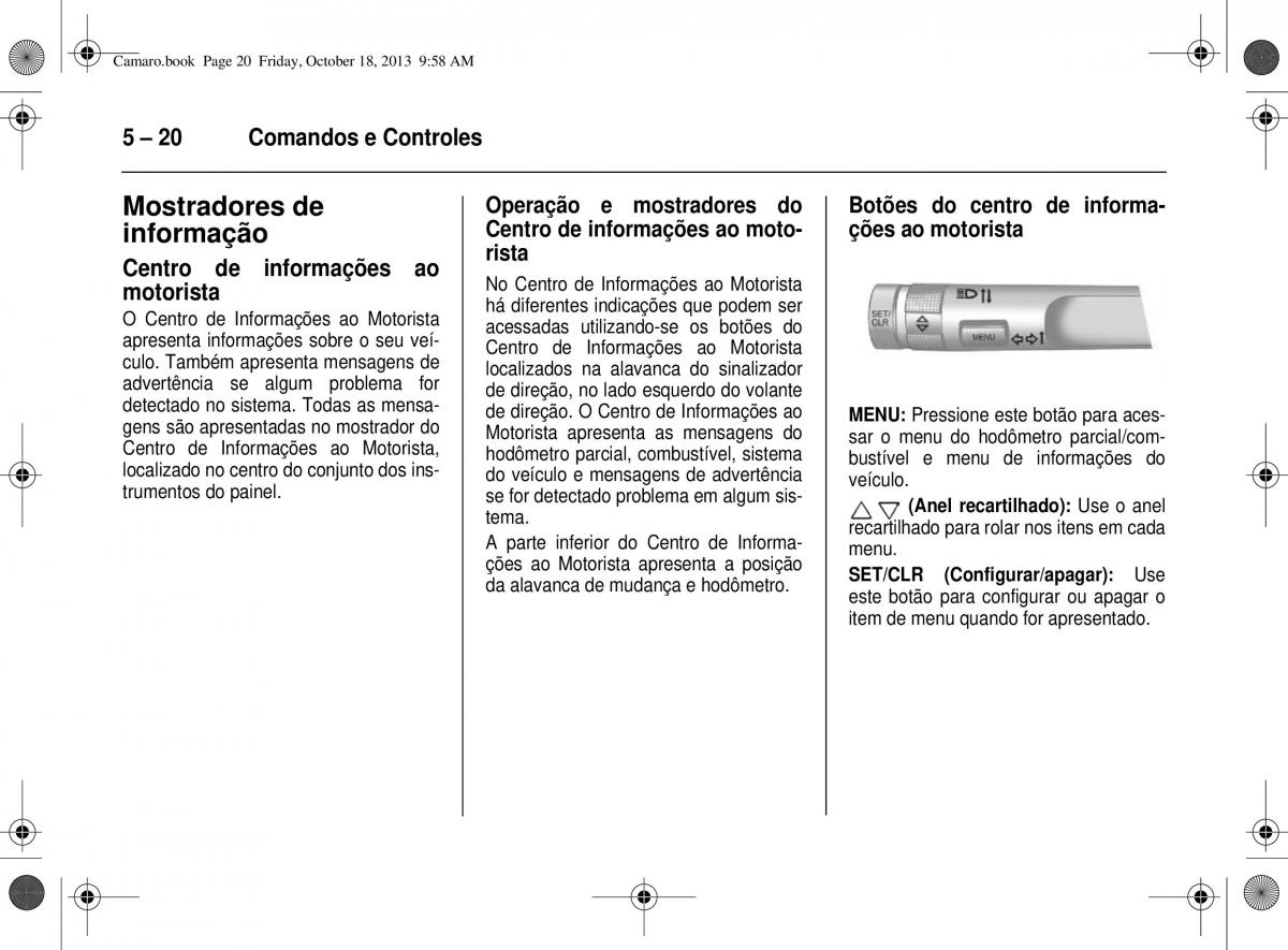 Chevrolet Camaro V 5 manual del propietario / page 96