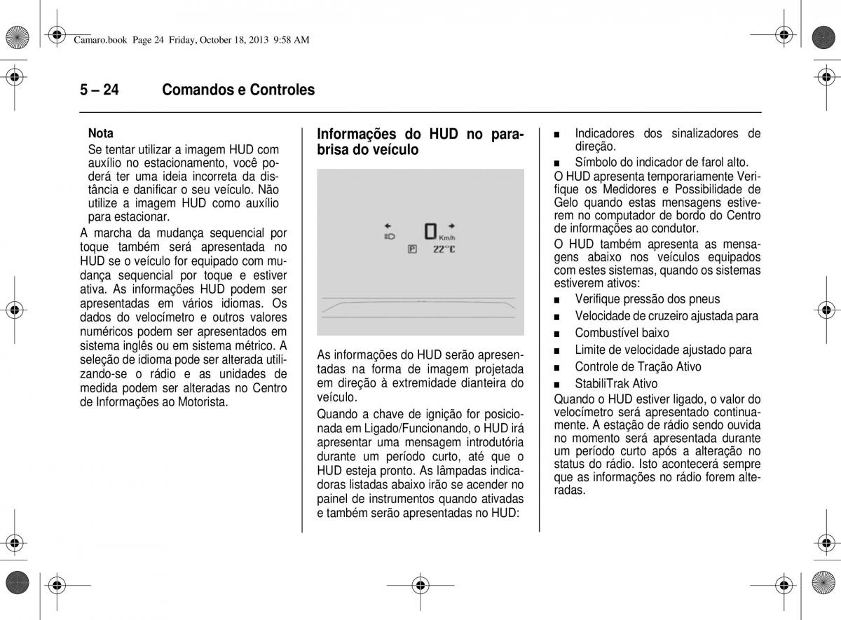 Chevrolet Camaro V 5 manual del propietario / page 100