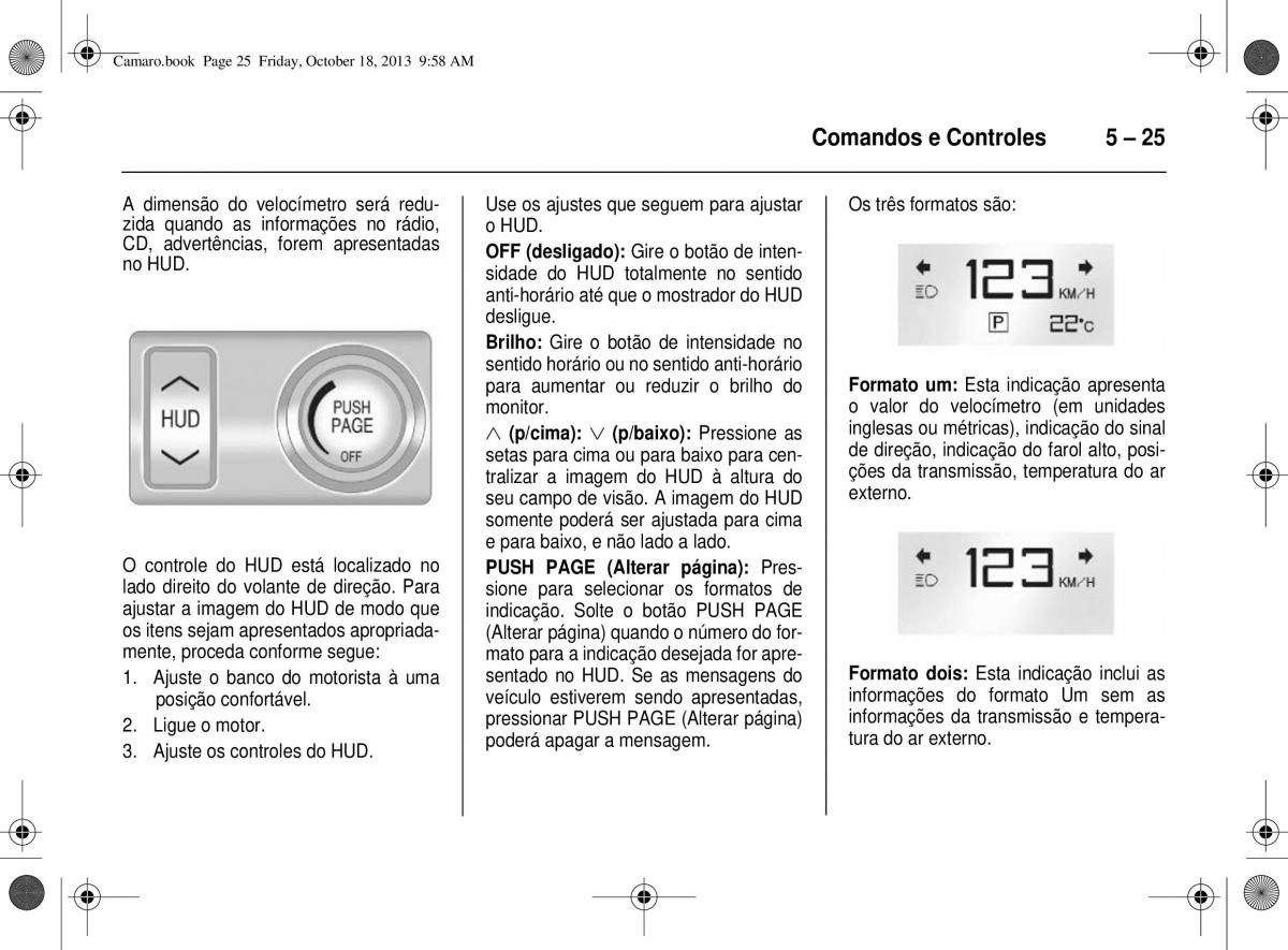 Chevrolet Camaro V 5 manual del propietario / page 101