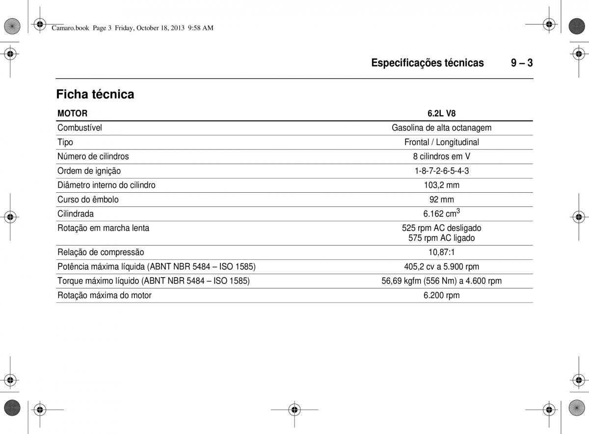 Chevrolet Camaro V 5 manual del propietario / page 129