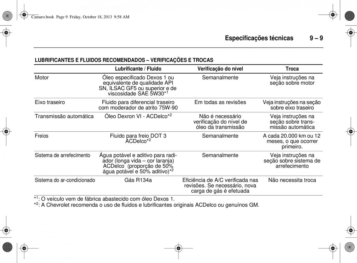 Chevrolet Camaro V 5 manual del propietario / page 135