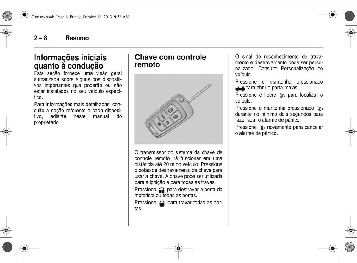 Chevrolet Camaro V 5 manual del propietario / page 16