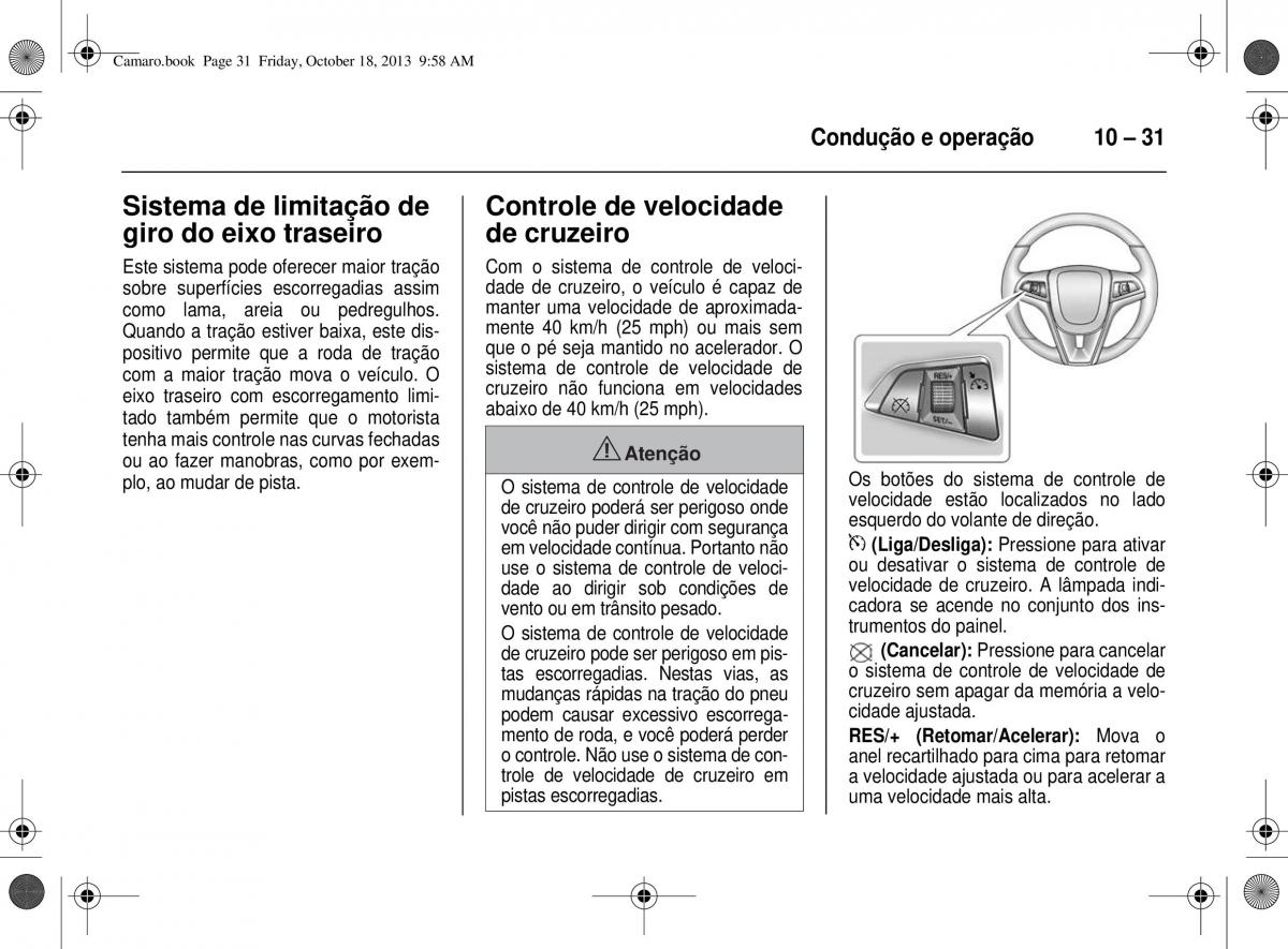 Chevrolet Camaro V 5 manual del propietario / page 167