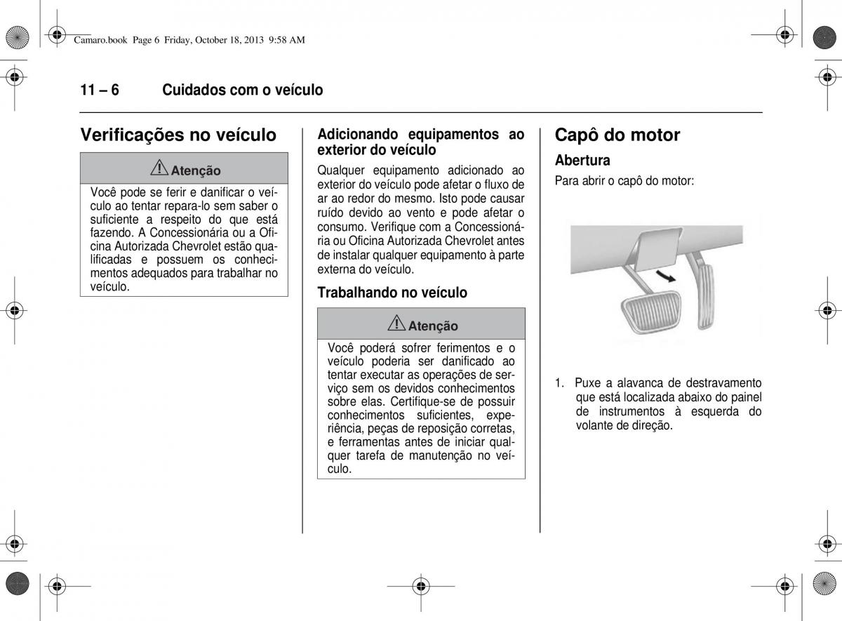 Chevrolet Camaro V 5 manual del propietario / page 184