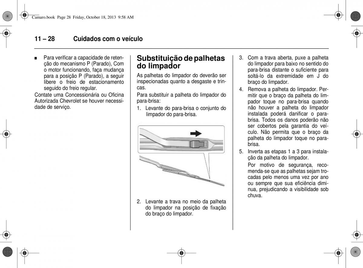 Chevrolet Camaro V 5 manual del propietario / page 206