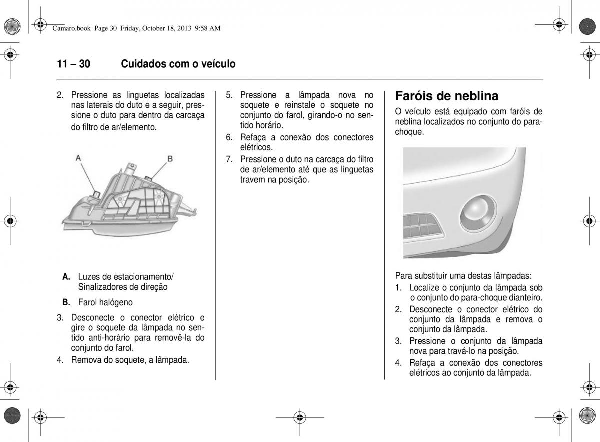 Chevrolet Camaro V 5 manual del propietario / page 208