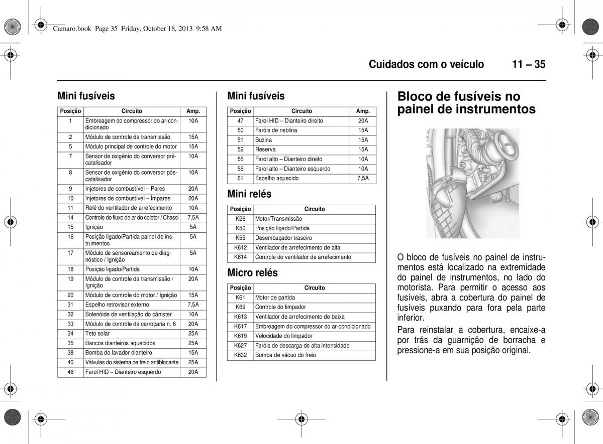 Chevrolet Camaro V 5 manual del propietario / page 213