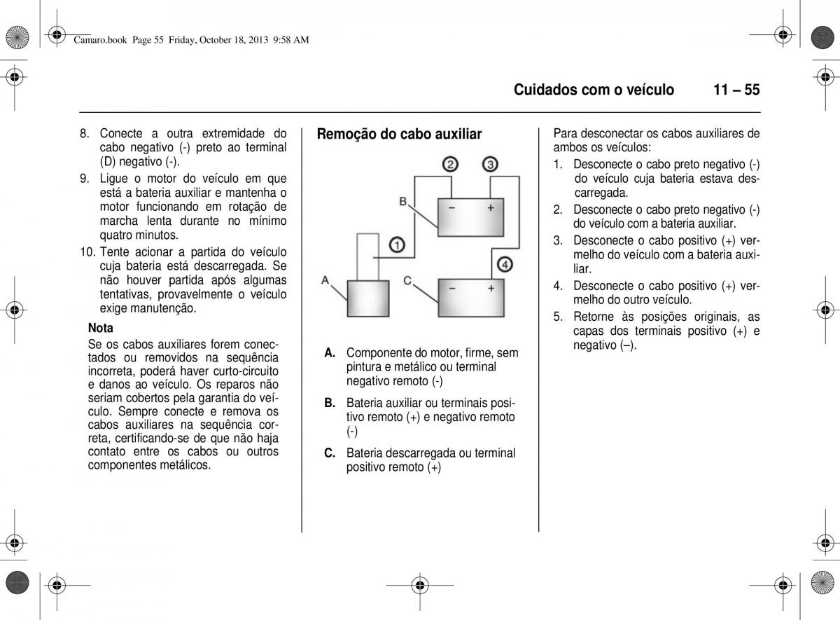 Chevrolet Camaro V 5 manual del propietario / page 233