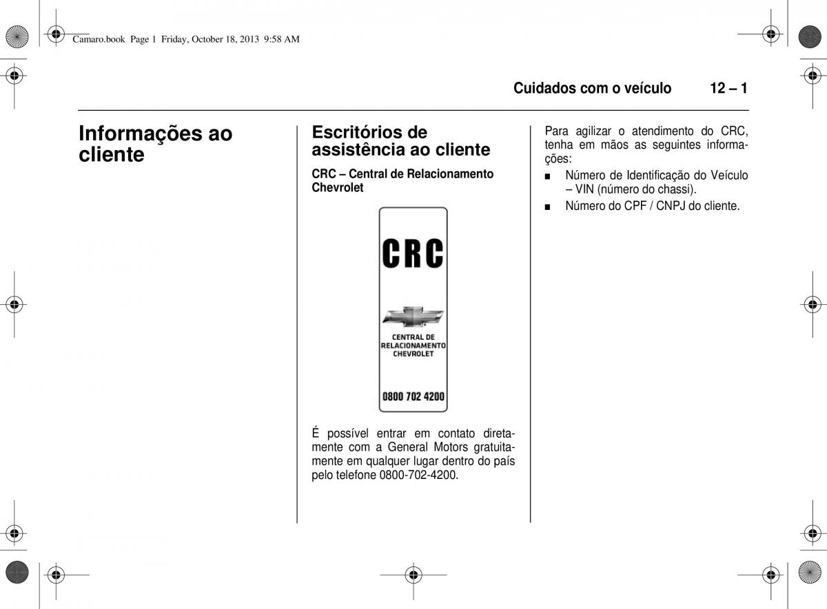 Chevrolet Camaro V 5 manual del propietario / page 243