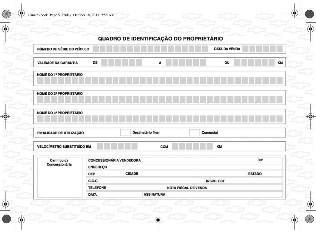 Chevrolet Camaro V 5 manual del propietario / page 277