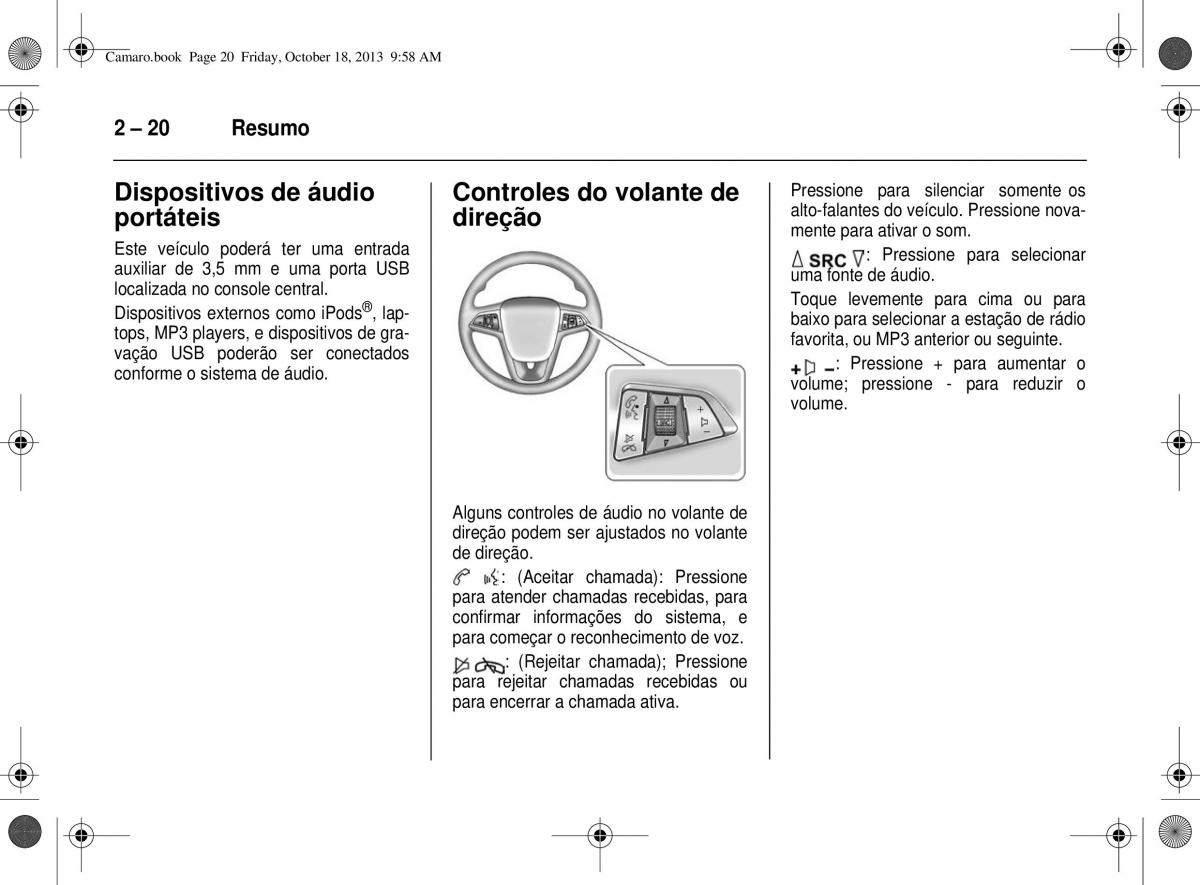 Chevrolet Camaro V 5 manual del propietario / page 28