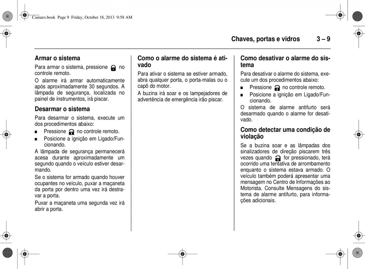 Chevrolet Camaro V 5 manual del propietario / page 43