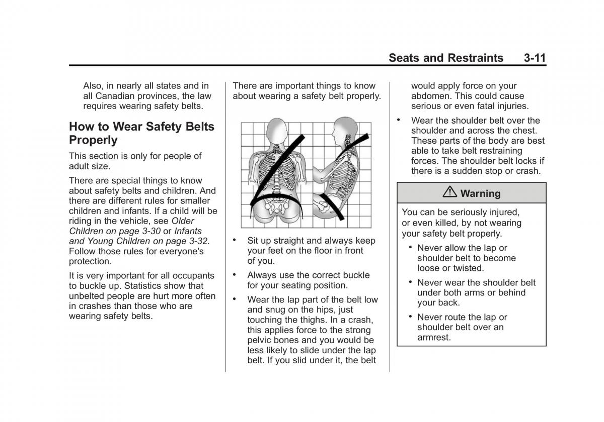 Chevrolet Captiva owners manual / page 55