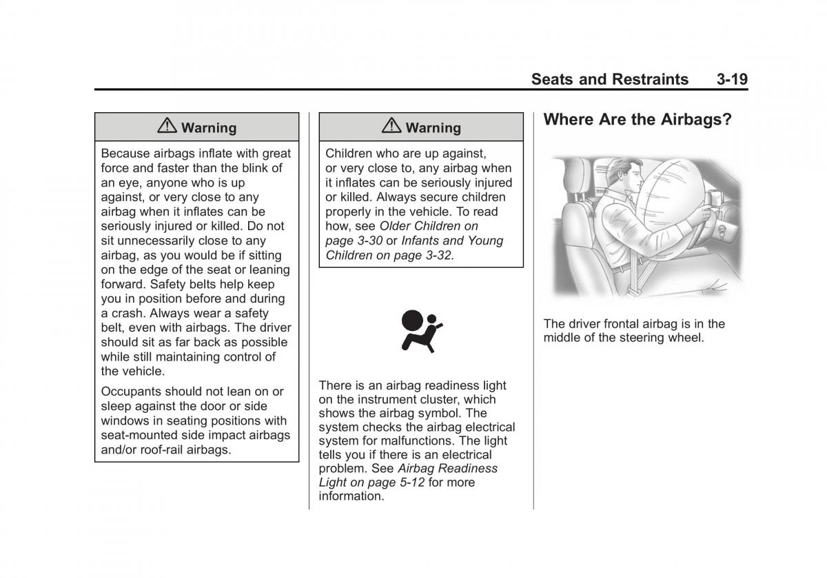 Chevrolet Captiva owners manual / page 63