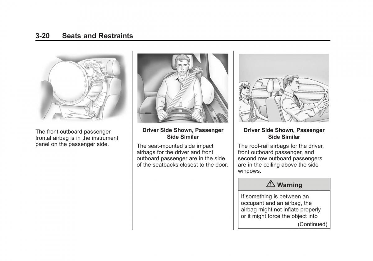 Chevrolet Captiva owners manual / page 64