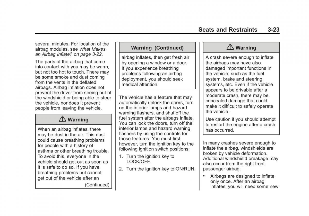 Chevrolet Captiva owners manual / page 67