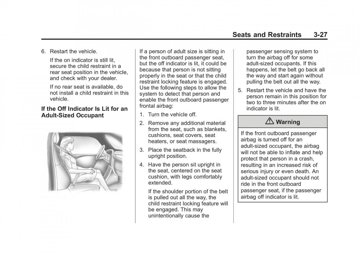 Chevrolet Captiva owners manual / page 71