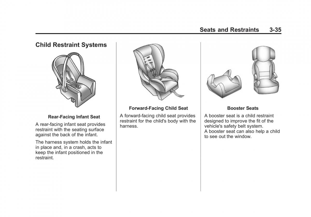 Chevrolet Captiva owners manual / page 79